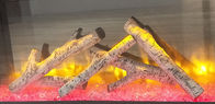 Πυρκαγιά - ξύλινα κεραμικά κούτσουρα εστιών για την εστία 800~1000 θερμοκρασία s-104 αερίου υπηρεσιών ℃