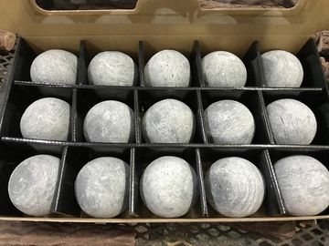 Κίνα Υπαίθριες γκρίζες κεραμικές διακοσμητικές πέτρες BP-154G Permacoal 3 εστιών αερίου» σφαίρες πυρκαγιάς εργοστάσιο